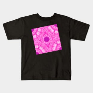 Vibrant pink mandala Kids T-Shirt